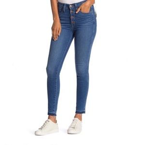 Madewell High Rise Button Front Skinny Jeans Sz 31